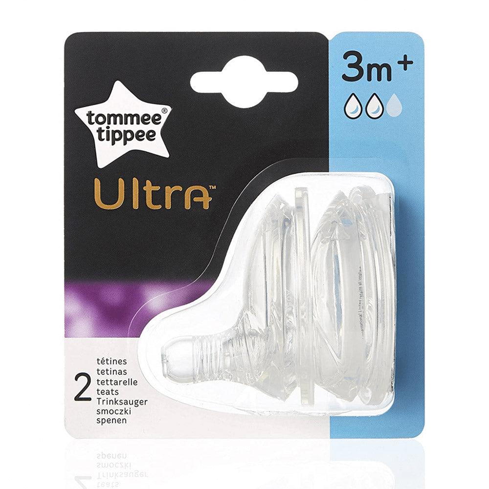 Tommee Tippee – Ultra Medium Flow Teat – 2 Pack - Karout Online -Karout Online Shopping In lebanon - Karout Express Delivery 