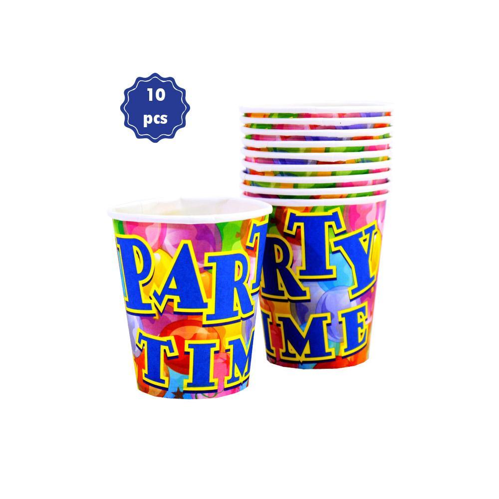 Party Time- Paper Cups (10 PCS).