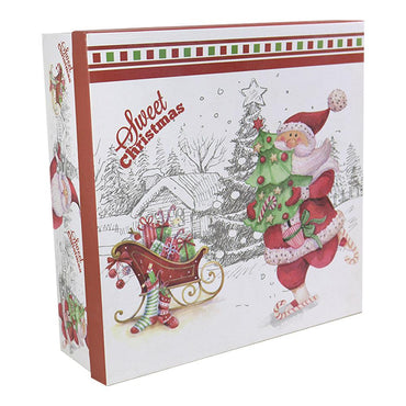 Christmas Glass Plates Set ( 7 Pcs) - Karout Online -Karout Online Shopping In lebanon - Karout Express Delivery 