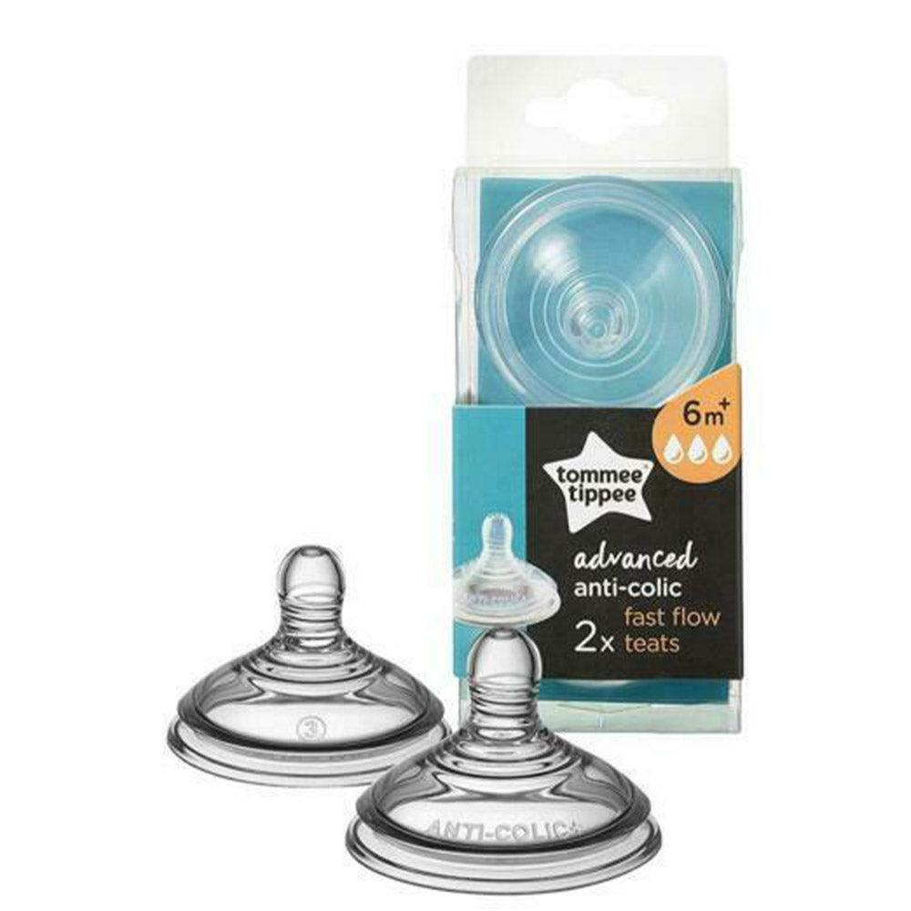 Tommee Tippee – Advanced Anti-Colic Fast Flow Teat (2Pcs) - Karout Online -Karout Online Shopping In lebanon - Karout Express Delivery 