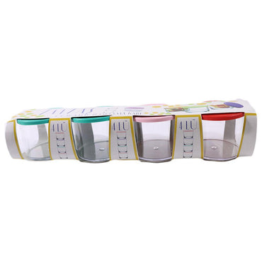 IMtas Plastic Small Jar (4 Pcs) - Karout Online -Karout Online Shopping In lebanon - Karout Express Delivery 