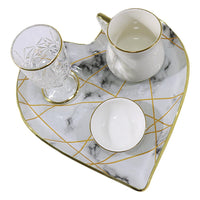 Lavin Serving Set Heart Shape (4 Pieces) - Karout Online -Karout Online Shopping In lebanon - Karout Express Delivery 