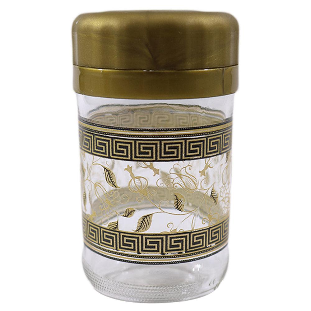 Glass Salt Shaker Golden Lid - Karout Online -Karout Online Shopping In lebanon - Karout Express Delivery 