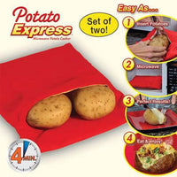 Potato Express Microwave Potato Cooker, Perfect Potatoes in 4 minutes - Karout Online -Karout Online Shopping In lebanon - Karout Express Delivery 