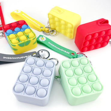 Small Pop It fidgets Keychain Simple Bag PO-02 / SW-12 - Karout Online -Karout Online Shopping In lebanon - Karout Express Delivery 