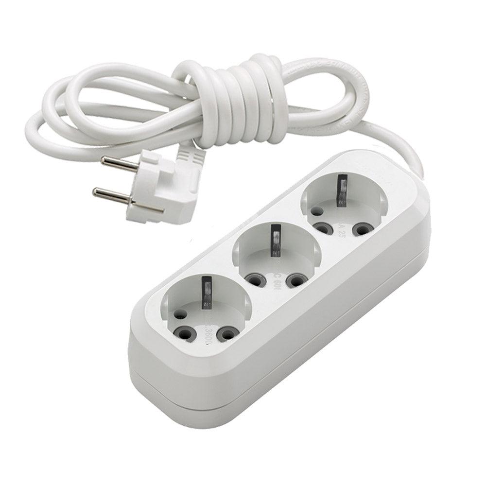 Electric Extension Cable 3 sockets (3 Meters) - Karout Online -Karout Online Shopping In lebanon - Karout Express Delivery 