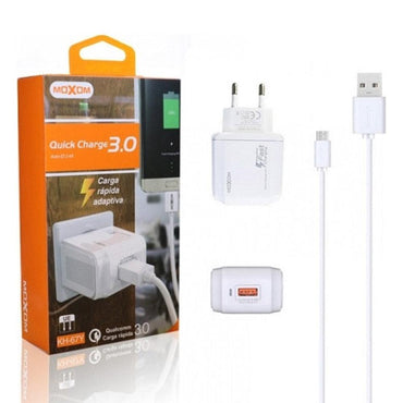 Moxom Quick Charge 3.0 with Cable Type C / KH-67Y - Karout Online -Karout Online Shopping In lebanon - Karout Express Delivery 