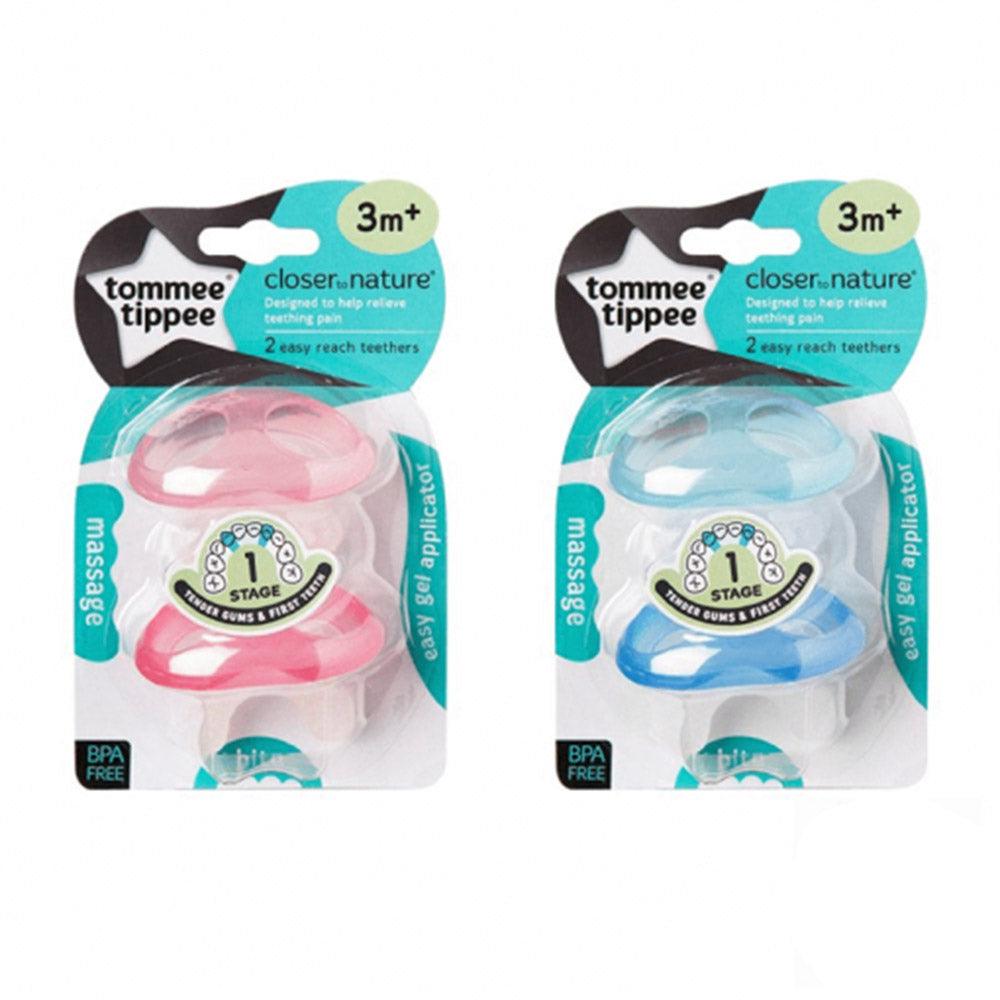 Tommee Tippee 436450 Stage 1 Teether 2 Pcs - Karout Online -Karout Online Shopping In lebanon - Karout Express Delivery 