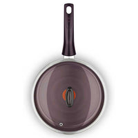 Tefal Dark Ruby Sautepan 24cm + Aluminum Lid / C4023212