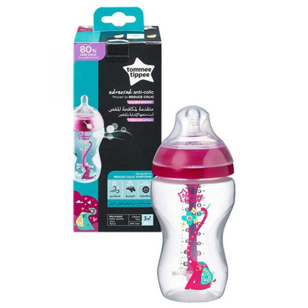 Tommee Tippee – Advanced Anti Colic Designed Pink 340ML - Karout Online -Karout Online Shopping In lebanon - Karout Express Delivery 