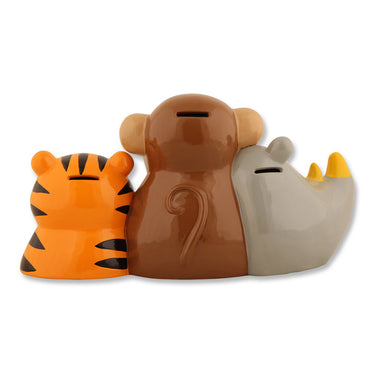 Stephen Joseph Boys Zoo Animals Spend & Save Coin Bank for Kids