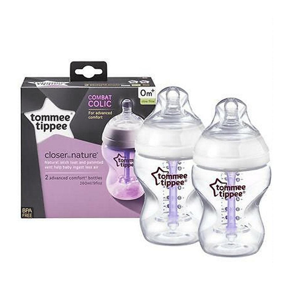 Tommee Tippee – Closer To Nature Advanced Comfort Bottles 260ml – 2 Pack - Karout Online -Karout Online Shopping In lebanon - Karout Express Delivery 