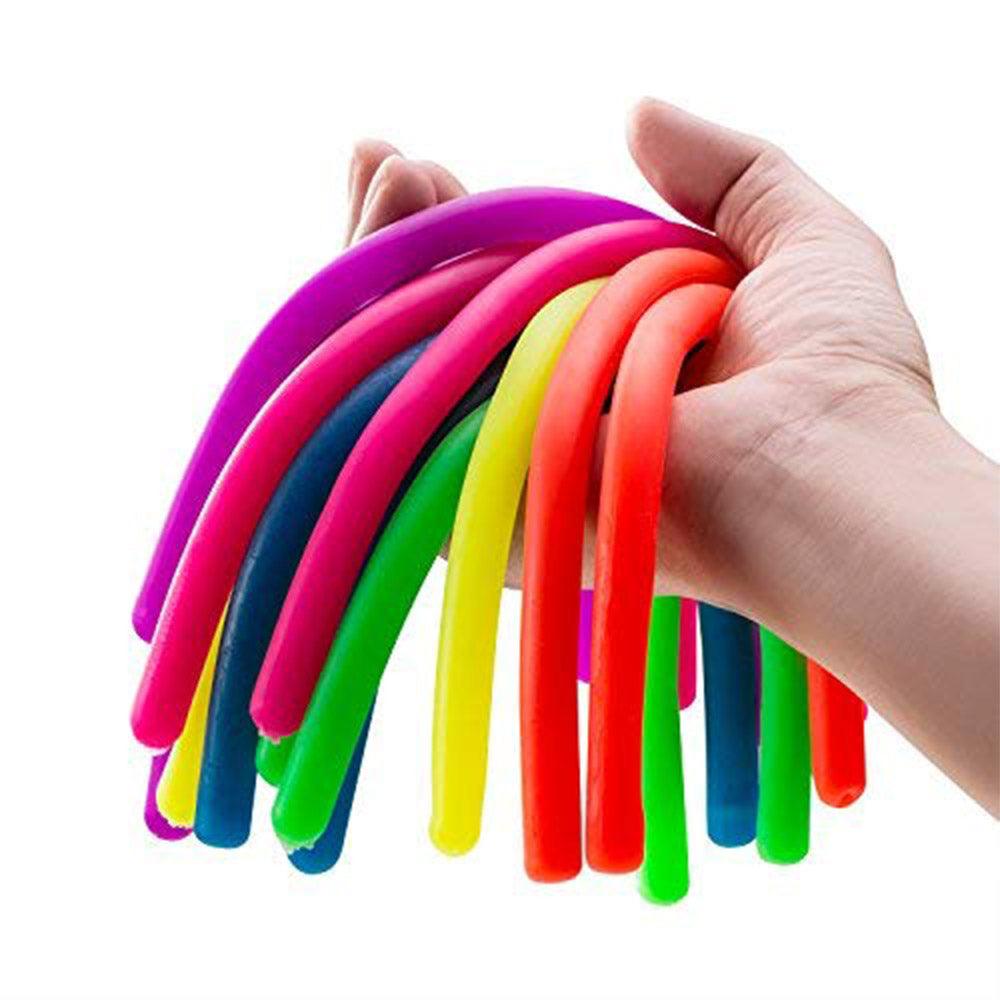 Shop Online Thick Colorful Sensory Stretchy Strings Fidget Toy for Relaxing Therapy - for Adults and Kids / KC-297 - Karout Online Shopping In lebanon