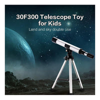 Hot Science Telescope Toy 30mm Objective Lens Travel Refractor Telescope High Quality Science Toys for Kids.