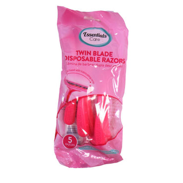 Twin Blade Disposable Razors (5 Pcs) / 803825 - Karout Online -Karout Online Shopping In lebanon - Karout Express Delivery 