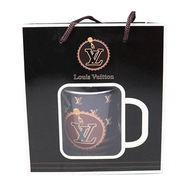 Louis Vuitton Mug with spoon / CH-110/14196/AH14151 - Karout Online -Karout Online Shopping In lebanon - Karout Express Delivery 
