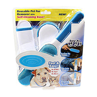 Reusable Pet Fur Remover With Self Cleaning Base / 23521 - Karout Online -Karout Online Shopping In lebanon - Karout Express Delivery 