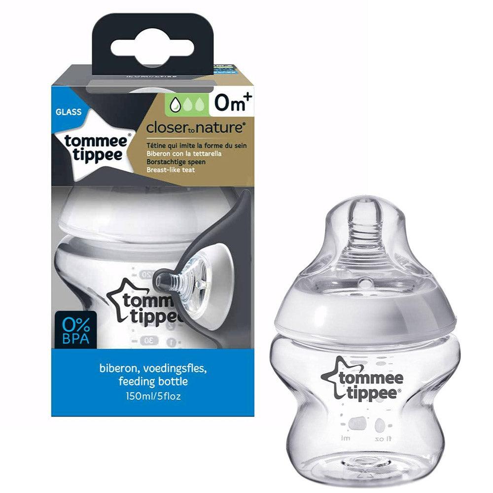 Tommee Tippee – Closer To Nature Glass Bottle – 150ml - Karout Online -Karout Online Shopping In lebanon - Karout Express Delivery 