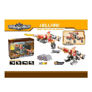 HAND PULL ALLOY ANTIAIRCRAFT TRANSFORM SOFT SHOOTING GUN.