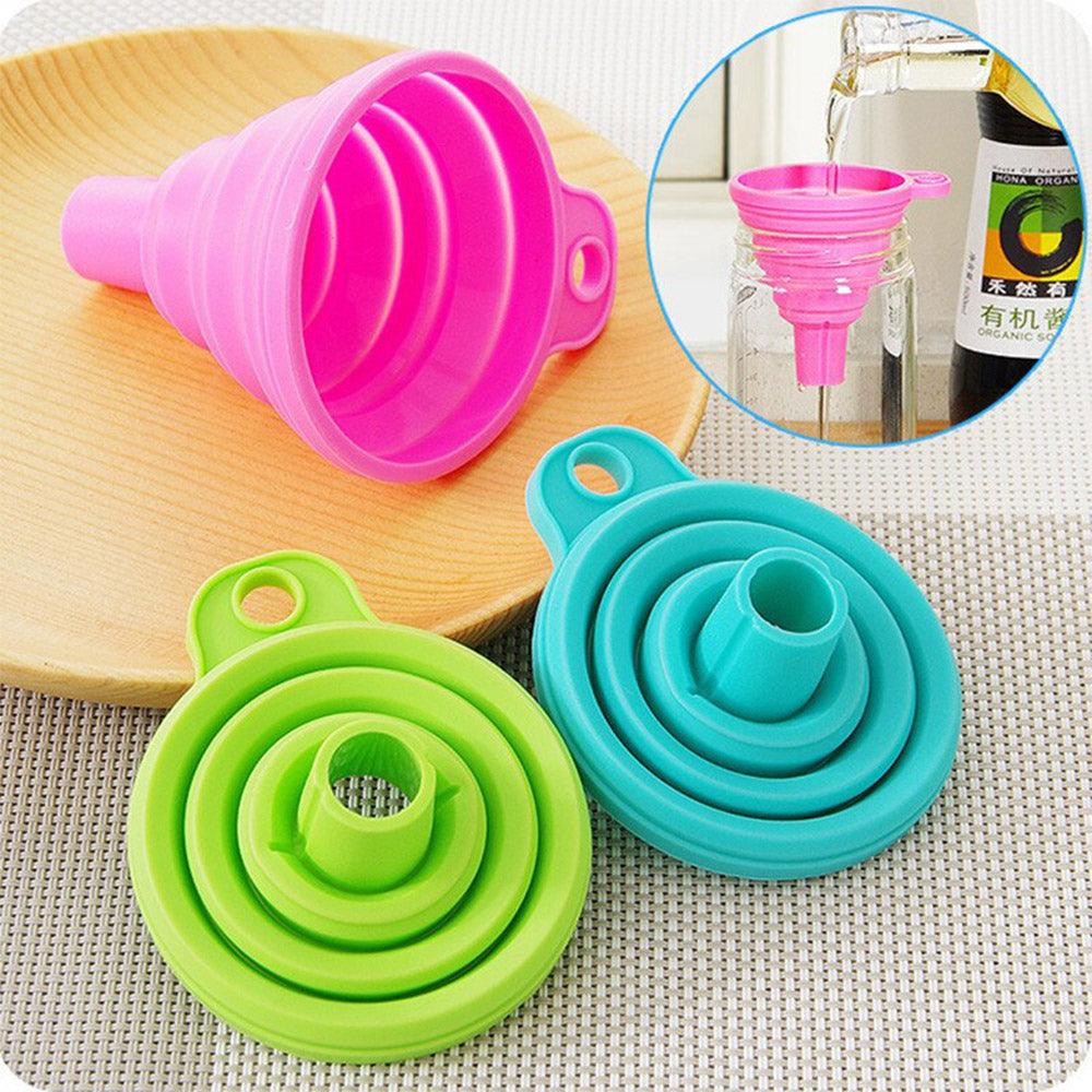 Qingfeng Foldable Silicone Funnel - Karout Online -Karout Online Shopping In lebanon - Karout Express Delivery 