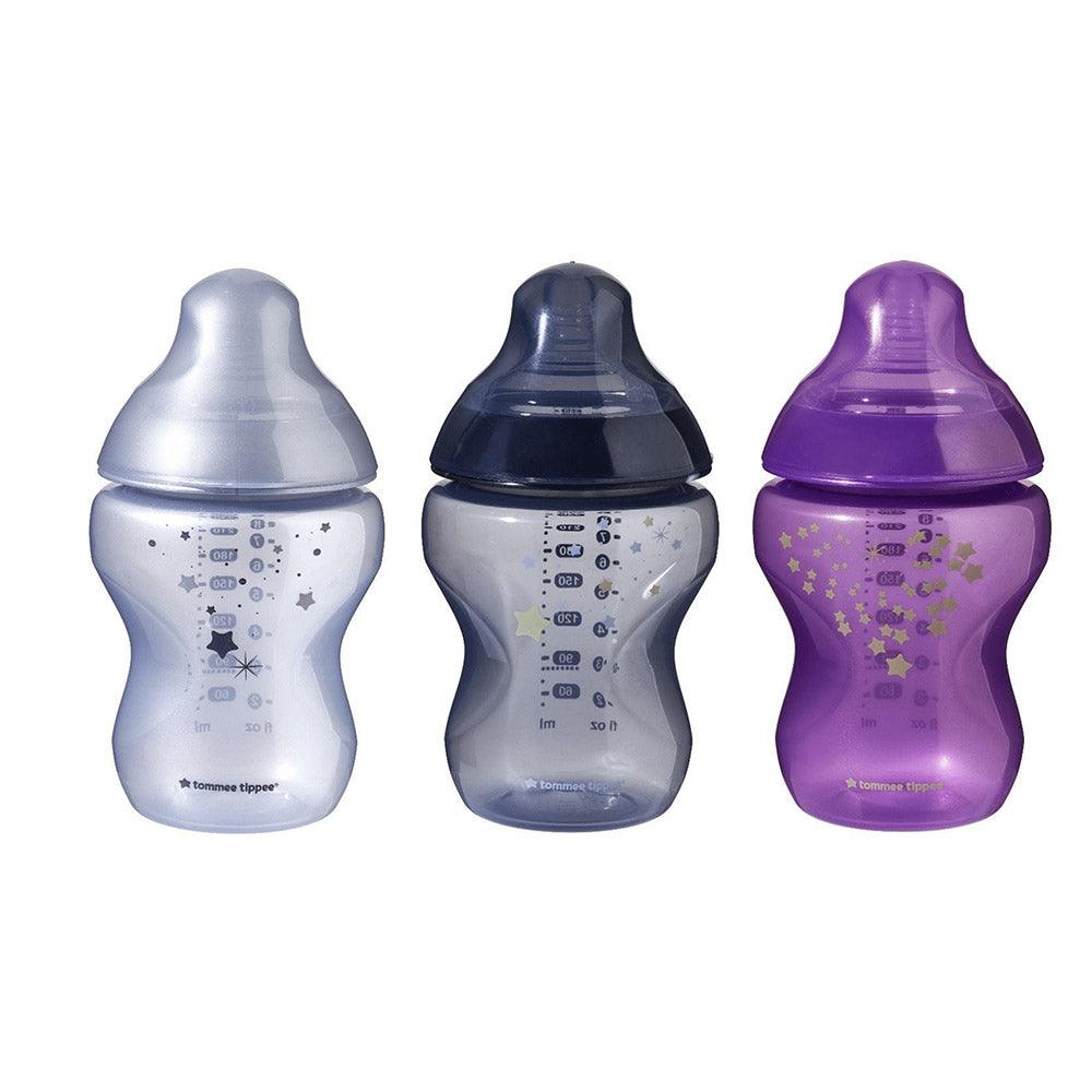 Tommee Tippee – Closer To Nature Midnight Sky Bottles – 260ml (3Pcs) - Karout Online -Karout Online Shopping In lebanon - Karout Express Delivery 
