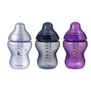 Tommee Tippee – Closer To Nature Midnight Sky Bottles – 260ml (3Pcs) - Karout Online -Karout Online Shopping In lebanon - Karout Express Delivery 