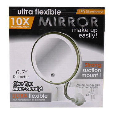 Ultra FLEXIBLE MIRROR 10x Magnification  With Super Strong Suction Cups - Karout Online -Karout Online Shopping In lebanon - Karout Express Delivery 