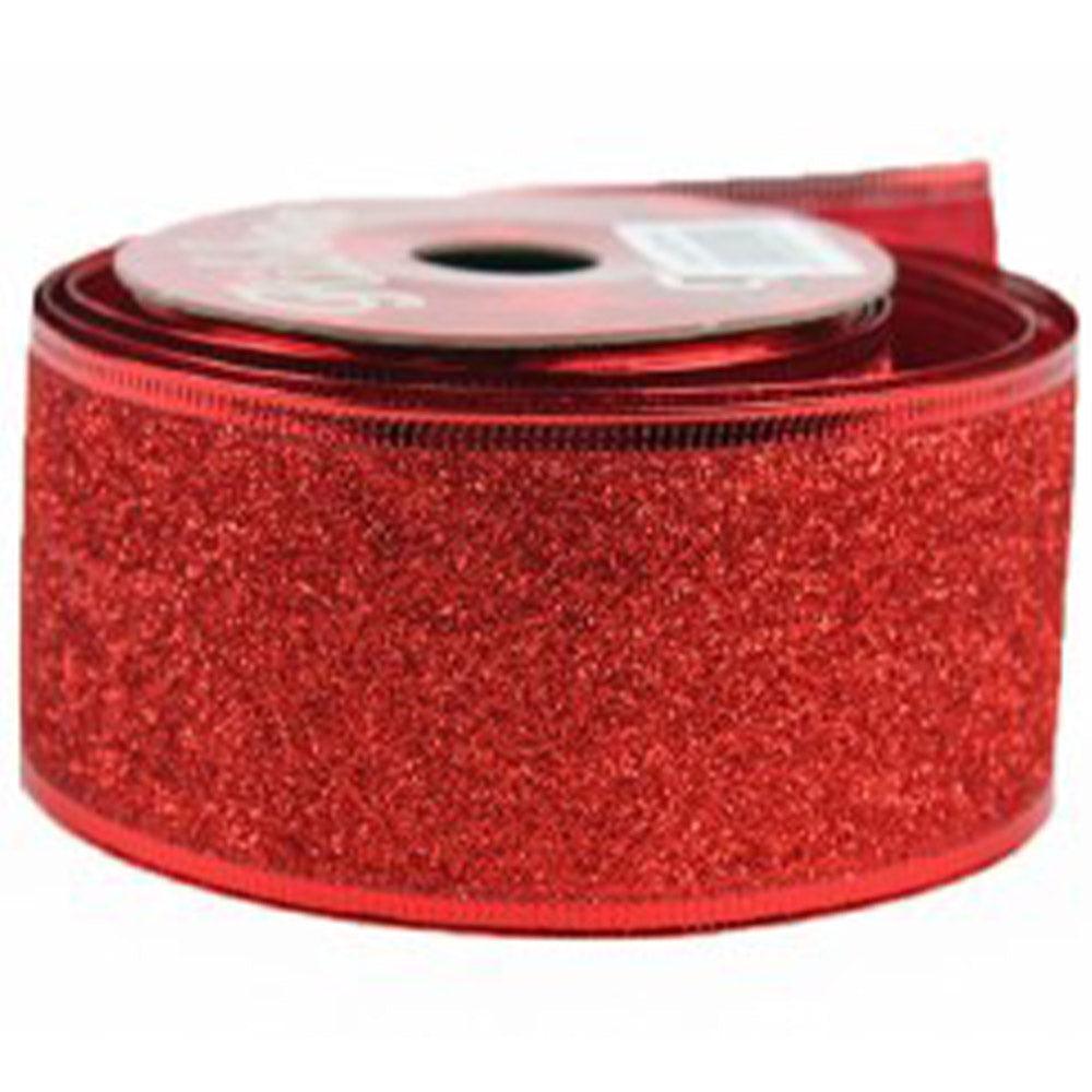 Christmas Glitter Ribbon 5 cm - Karout Online -Karout Online Shopping In lebanon - Karout Express Delivery 