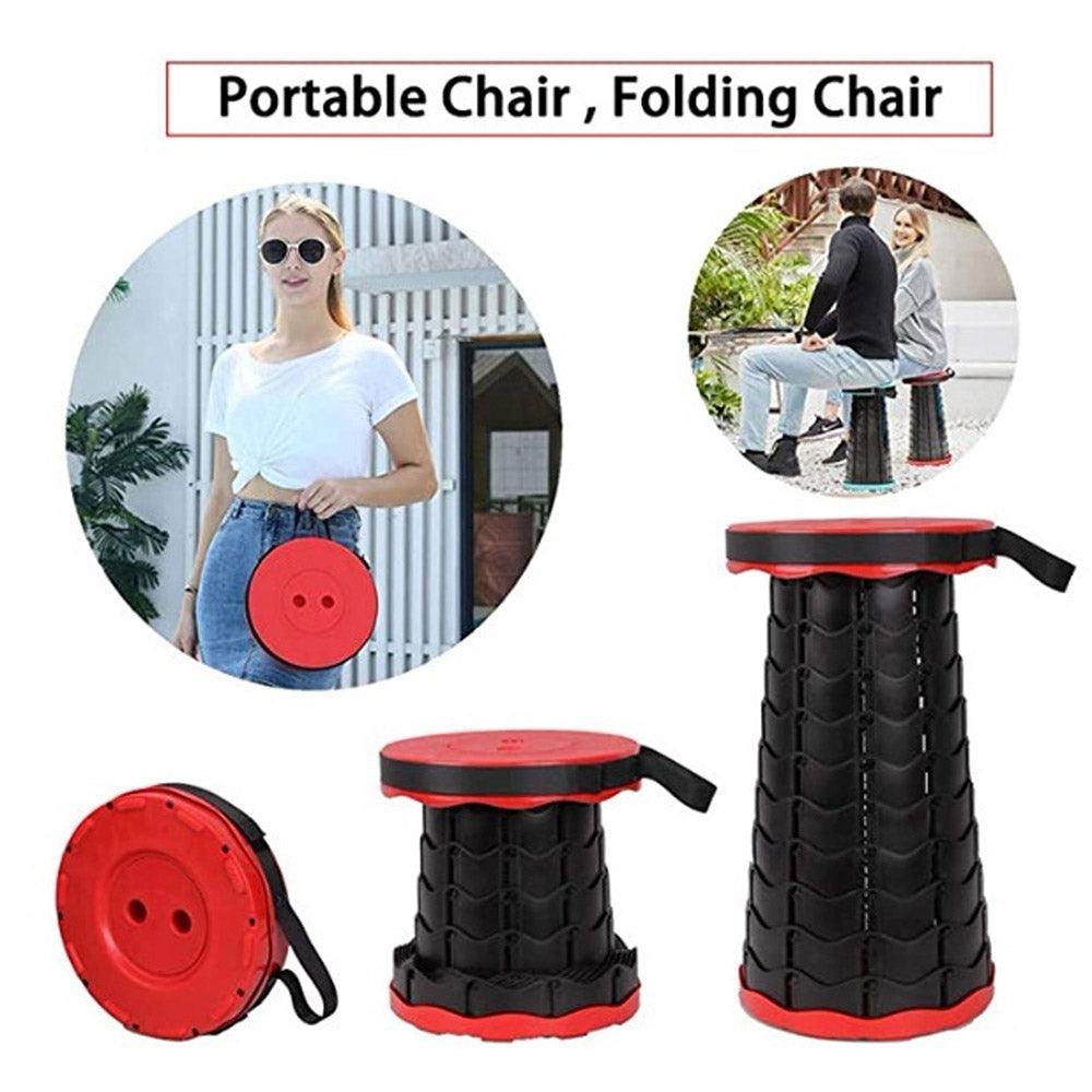 Collapsible Portable Folding Rectractable Stool - Karout Online -Karout Online Shopping In lebanon - Karout Express Delivery 
