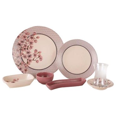 Keramika Spring Patterned 19 Piece Breakfast Set / 5158 - Karout Online -Karout Online Shopping In lebanon - Karout Express Delivery 