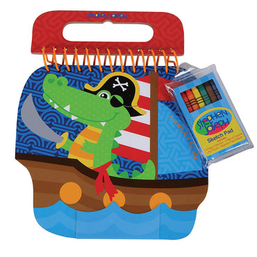 Stephen Joseph Shaped Sketch Pad  Alligator Pirate