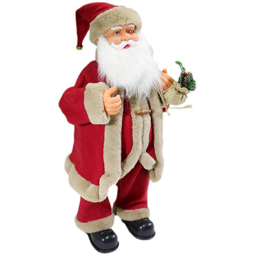 Christmas Musical Dancing Santa Claus Statue 60 cm / Q-972 - Karout Online -Karout Online Shopping In lebanon - Karout Express Delivery 