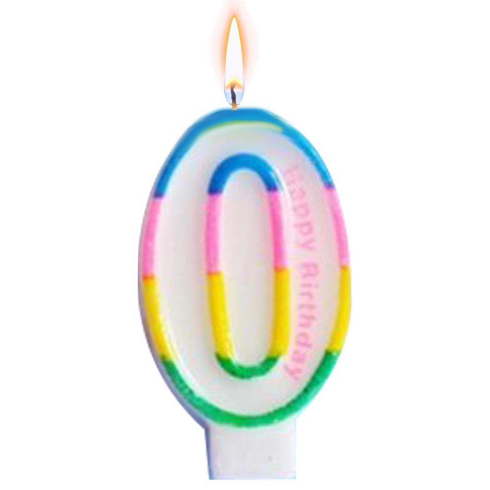 Birthday-Glitter Big Numbers Candle / I-117 0 Birthday & Party Supplies