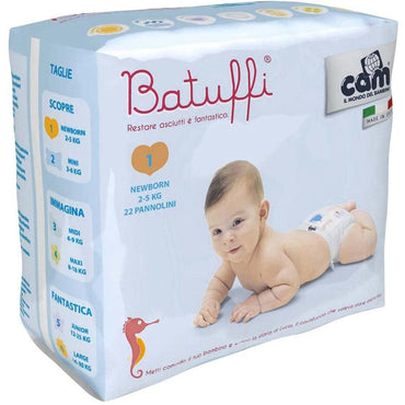 CAM Il Mondo Batuffi Newborn Diapers  Size 2-5 kg / 22 Diaper - Karout Online -Karout Online Shopping In lebanon - Karout Express Delivery 