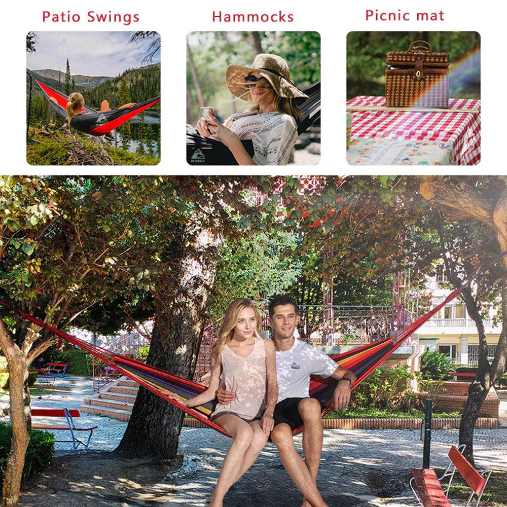 Shop Online Hammock Portable Camping Hanging Outdoor Swing 200 x 100 cm / 22FK003 - Karout Online Shopping In lebanon