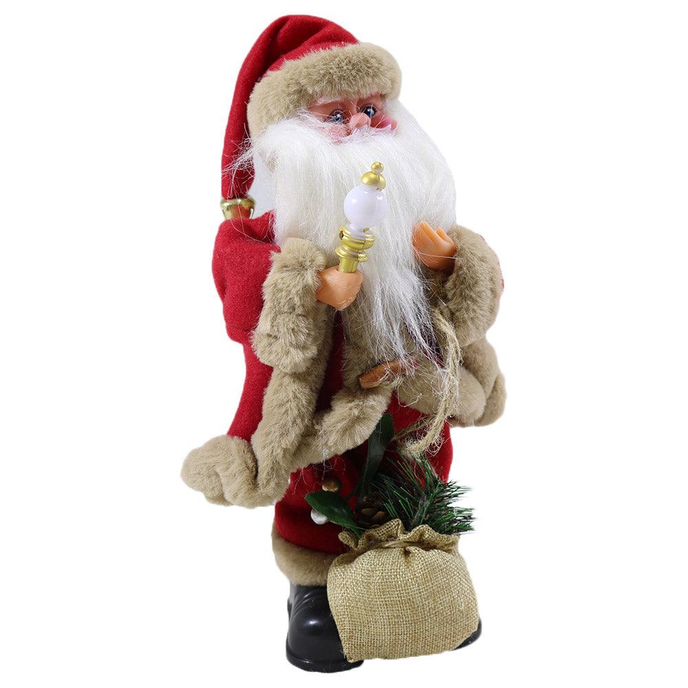 Christmas Musical Dancing Santa Claus Statue 30 cm / Q-970 - Karout Online -Karout Online Shopping In lebanon - Karout Express Delivery 