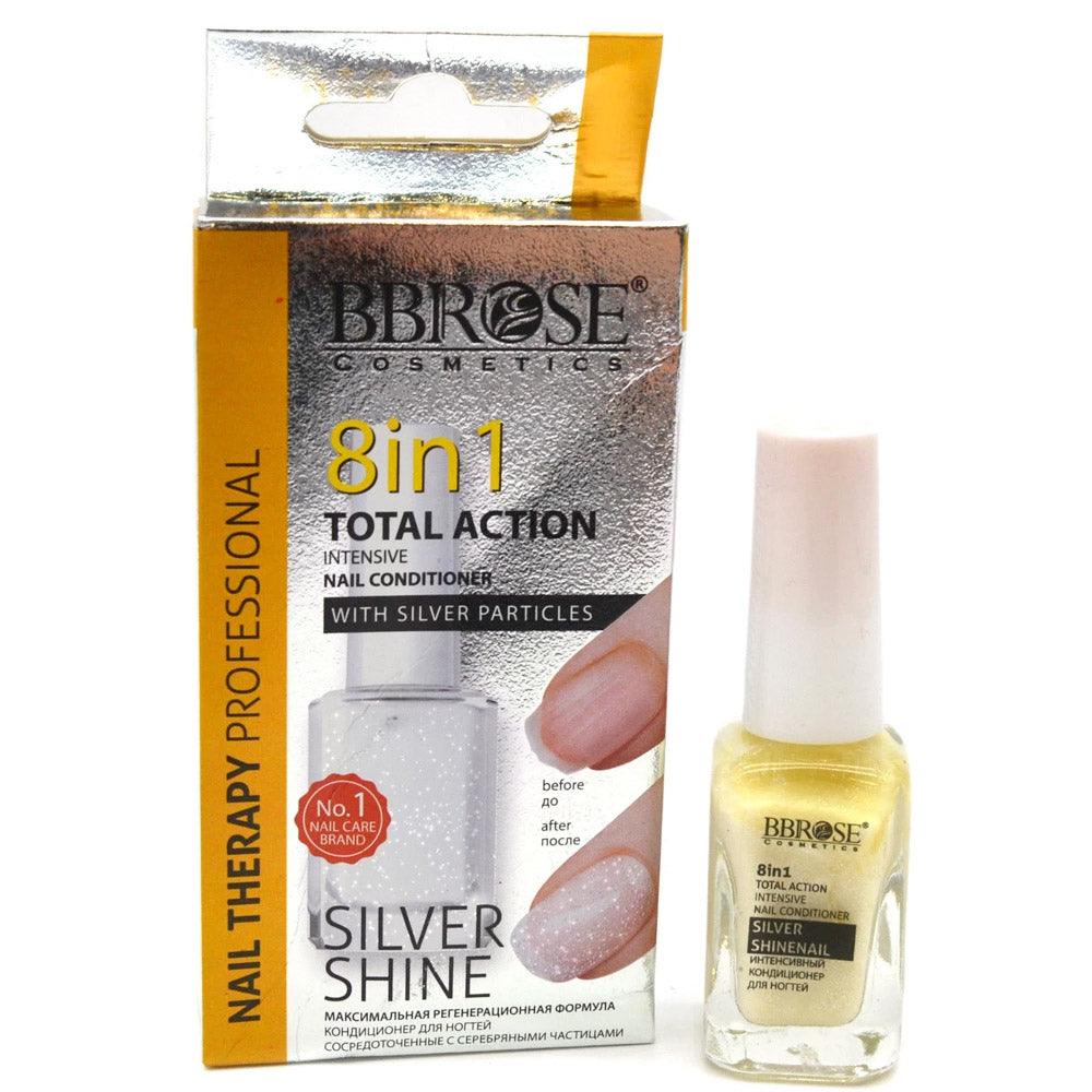 BBROSE Nail Therapy Silver Particles 8 in 1 - Karout Online -Karout Online Shopping In lebanon - Karout Express Delivery 