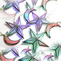 Moon Star Multi Color  Lights LED String Lights - Karout Online