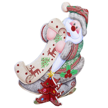 Christmas Foam Decoration With Stand 33 x 25 cm.