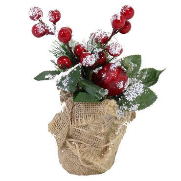 Christmas Plant Decoration 19 x 6 cm.