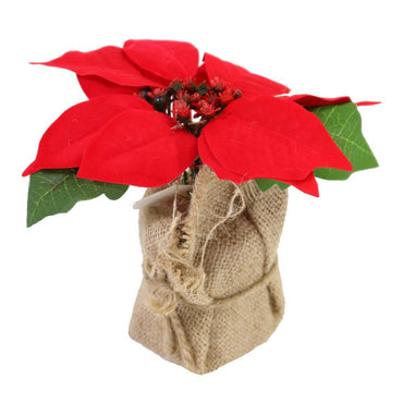 Christmas Flower Pot Deco 16 x 7 cm.