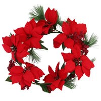 Christmas Flower Wreath 28 cm.