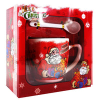 Christmas Porcelain Mug With Spoon.