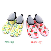 Kids Slippers Quick Dry Kids Water Swimming Shoes with Heel Child Water Socks Cartoon