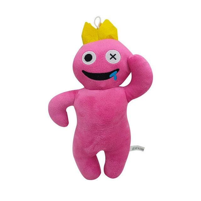 Rainbow Friends Pink Plush Toy, Soft Stuffed Animal Monsters Doors