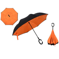 Shop Online Reverse Umbrella Folding Double Layer Inverted C Hand Holder Stand / 010 - Karout Online Shopping In lebanon