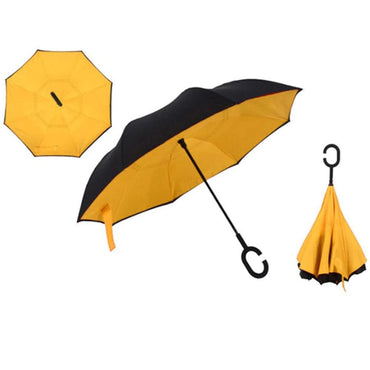 Reverse Umbrella Folding Double Layer Inverted C Hand Holder Stand / 010