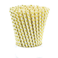 Paper Straws Eco Friendly Straws Gold 100Pcs