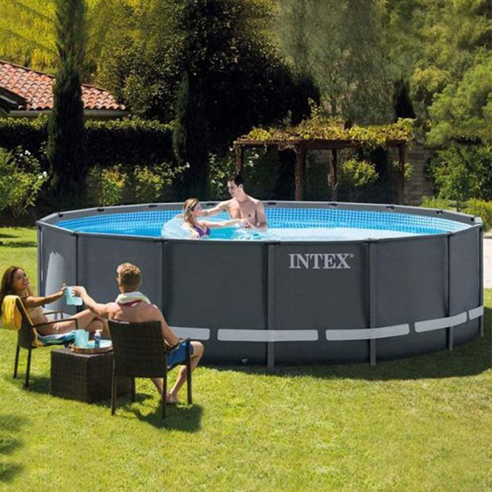 Intex Ultra XTR Frame Round Pool 488 cm x 122H cm - Karout Online -Karout Online Shopping In lebanon - Karout Express Delivery 