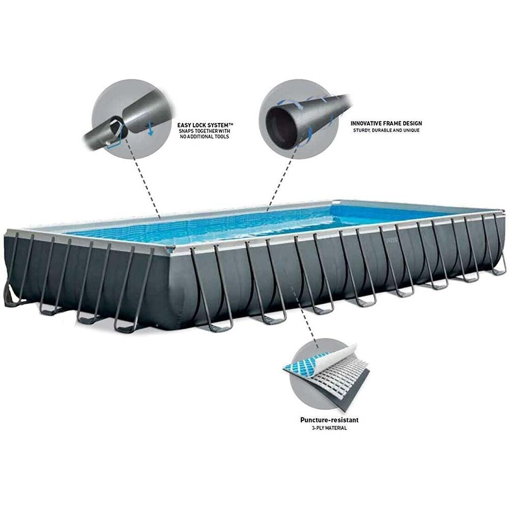 Intex Ultra XTR Frame Swimming Pool 732 x 366 x 132 cm - Karout Online -Karout Online Shopping In lebanon - Karout Express Delivery 